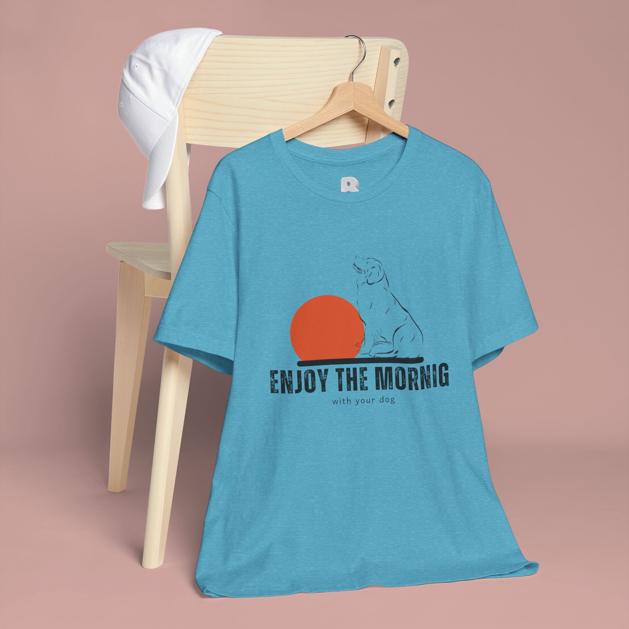 Enjoy the Morning Dog T-Shirt — Graphic Sunrise Pet Lover Tee