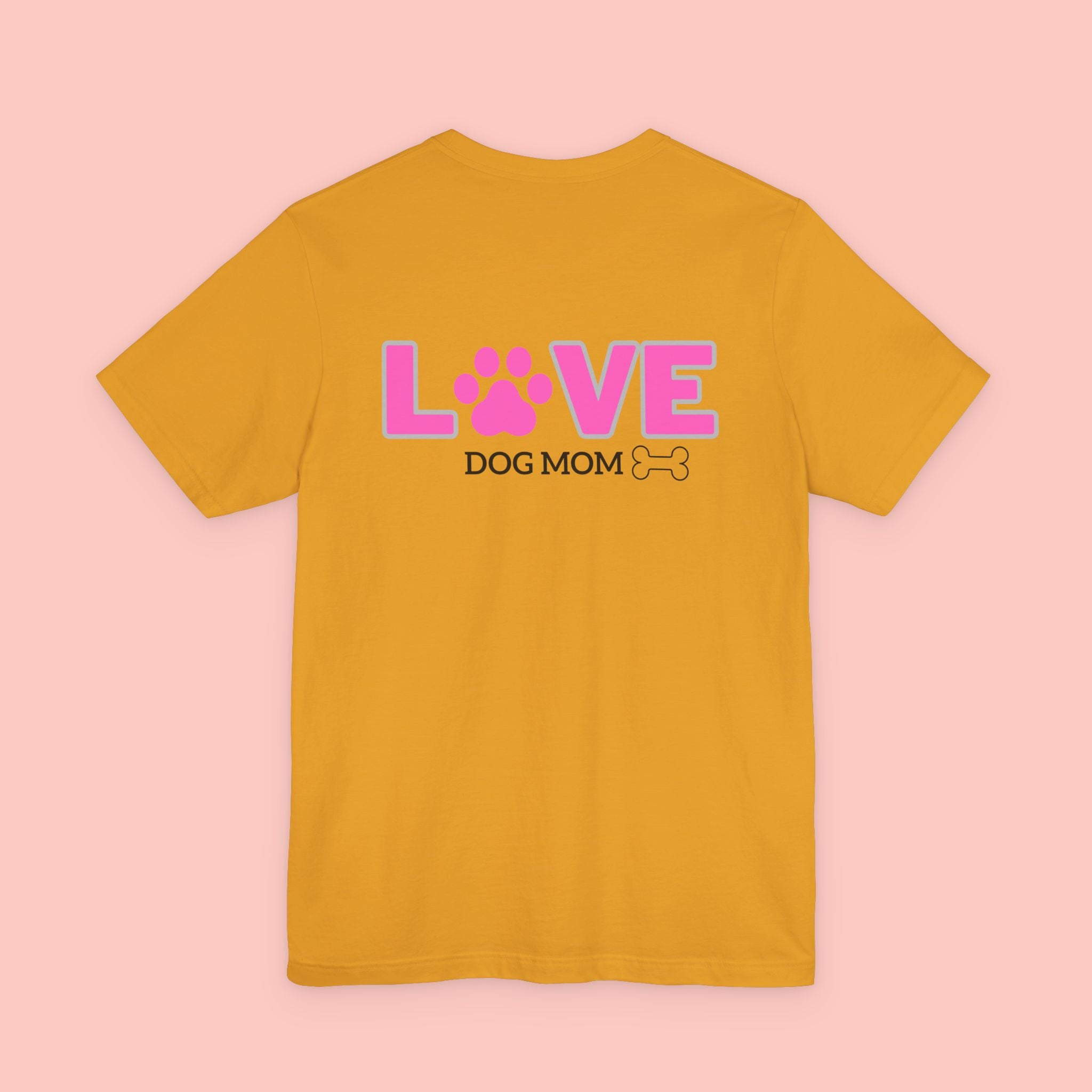 Dog Mom Love T-Shirt — "LOVE" Paw Graphic Tee