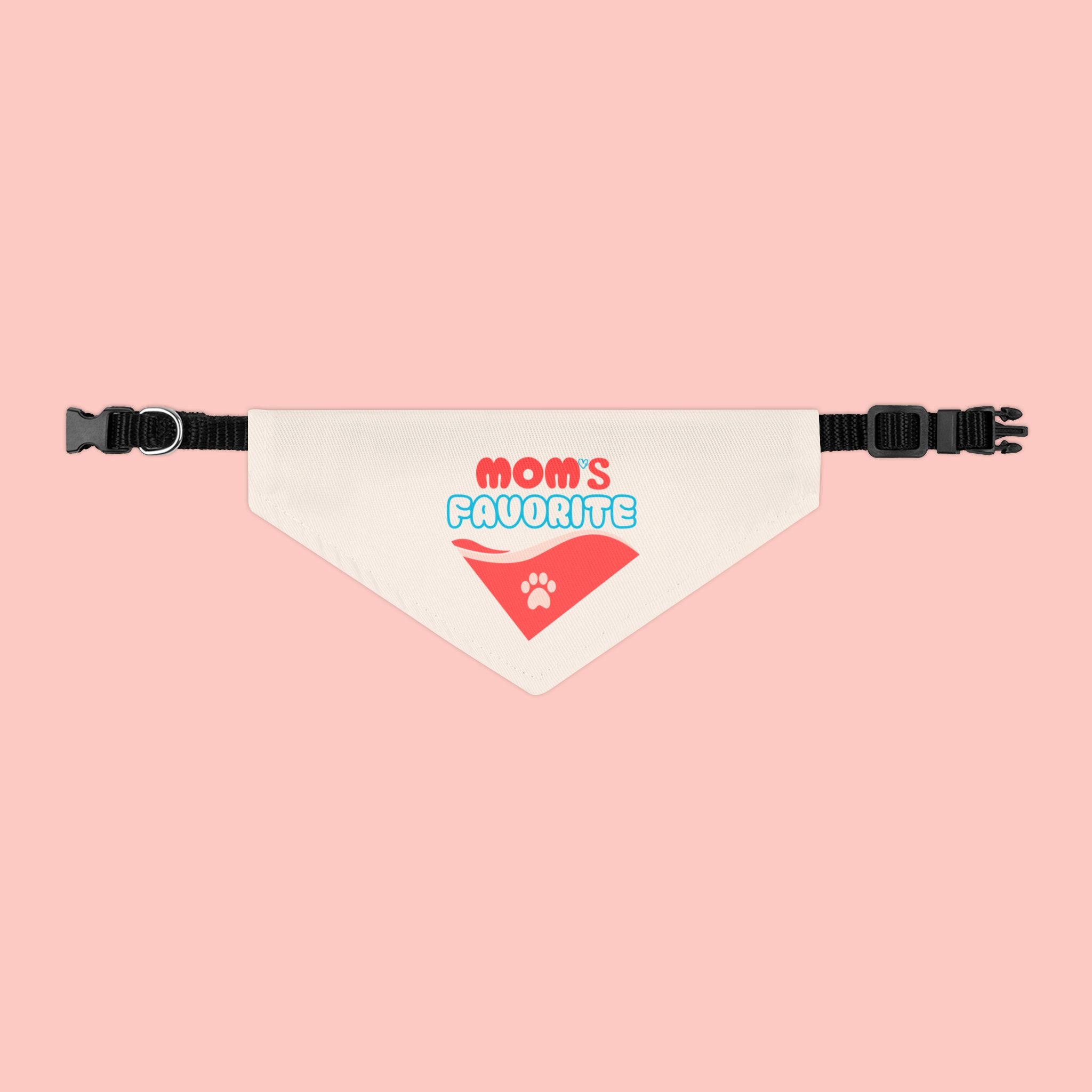 Mom's Favorite Pet Bandana Collar – Cute Paw Print Dog & Cat Accessory
