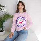 Dog Walking Sweatshirt — "Walking With My Dog Can't Say No" Graphic Crewneck
