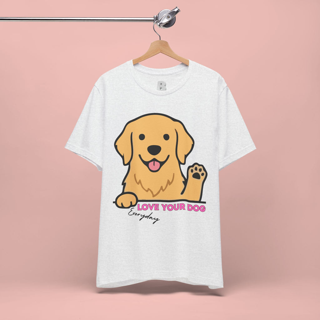 Love Your Dog Tee — Cute Golden Retriever Graphic T-Shirt