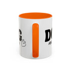 Dog Mama Accent Coffee Mug — Cute Black & White Pet Lover Gift (11/15oz)