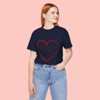 Dog Mom Heart Paw T‑Shirt