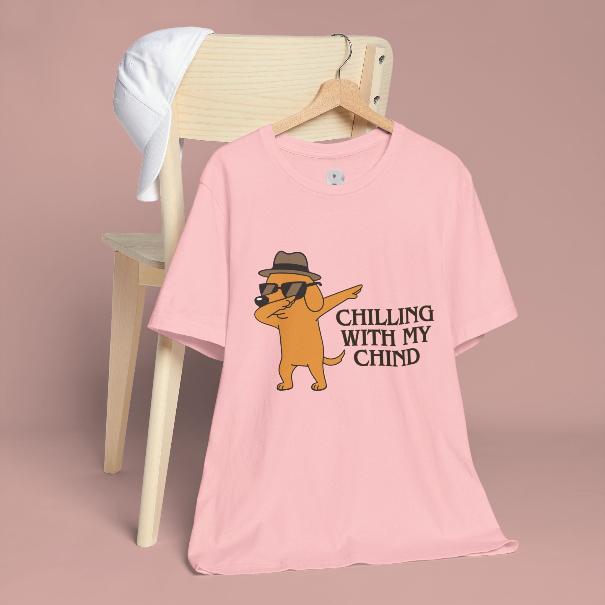 Chilling With My Chind T-Shirt — Funny Dabbing Cat Graphic Tee