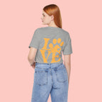 Love Paw Graphic Tee — Pet Lover T‑Shirt (LOVE with Paw Print)