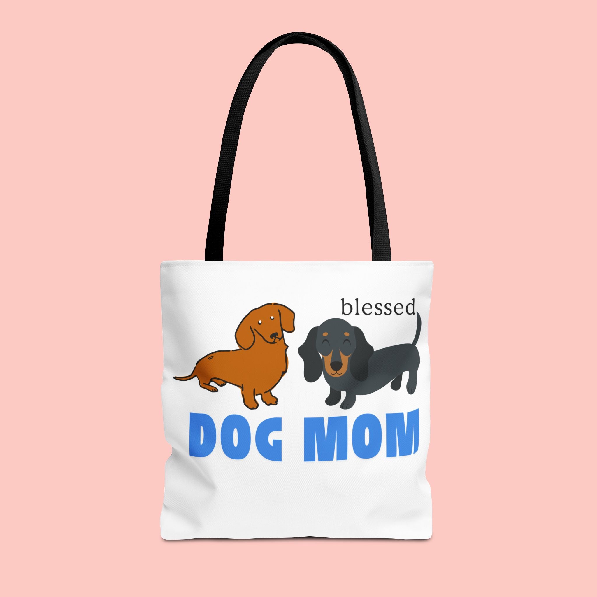Dog Mom Tote Bag — Blessed Dachshund Design