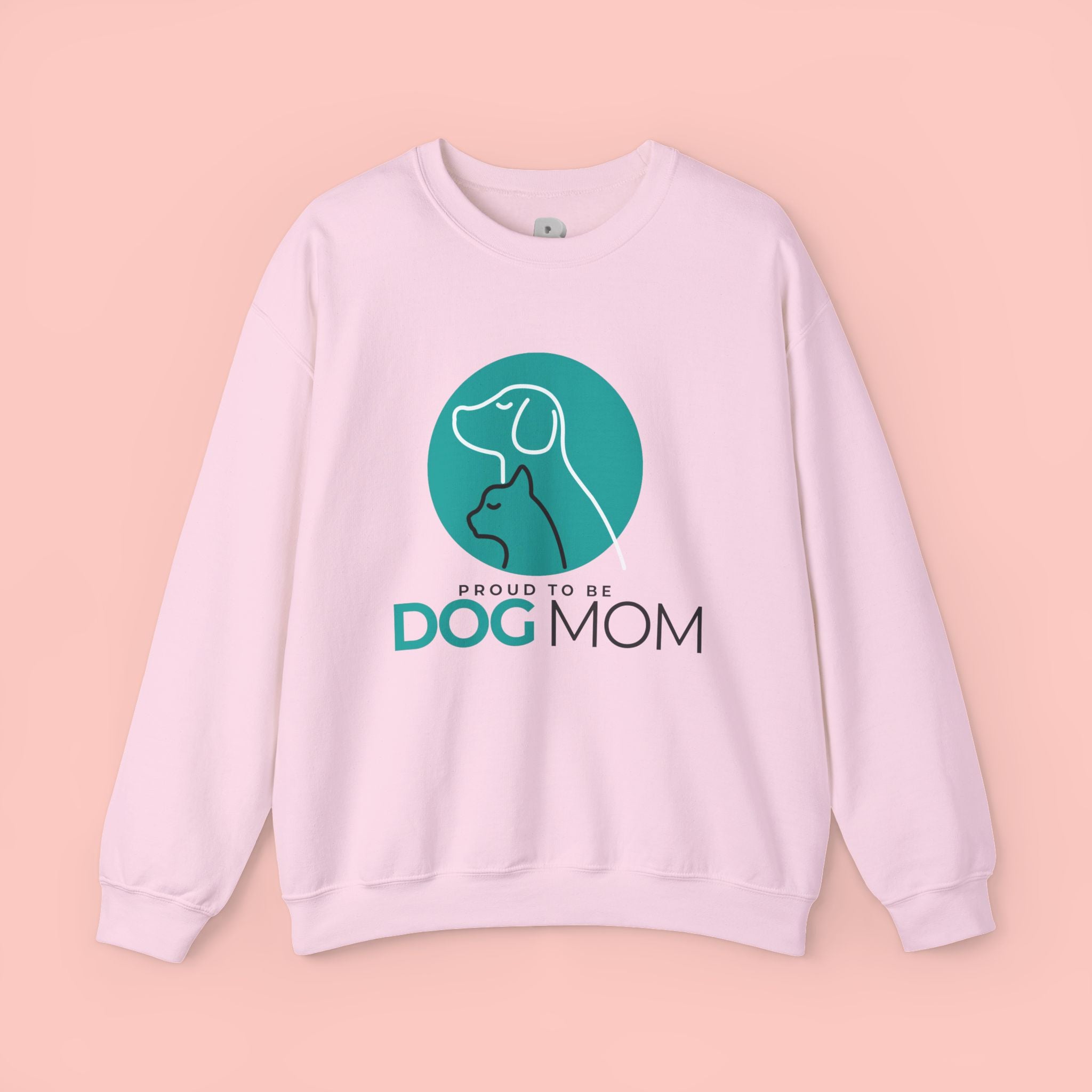 Dog Mom Crewneck Sweatshirt – Proud To Be Dog Mom Graphic Pullover