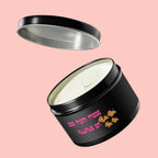 Dog Mom Mode Tin Candle — "Dog Mom Mode Always On" Scented Travel Candle