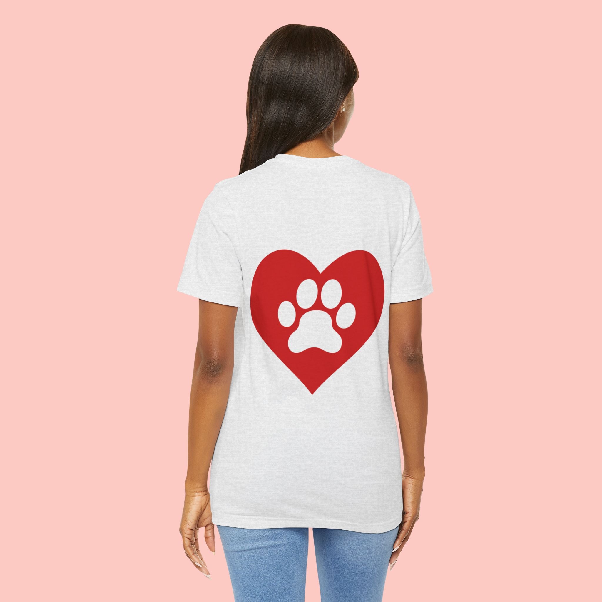 Pet Lover Heart Paw T-Shirt