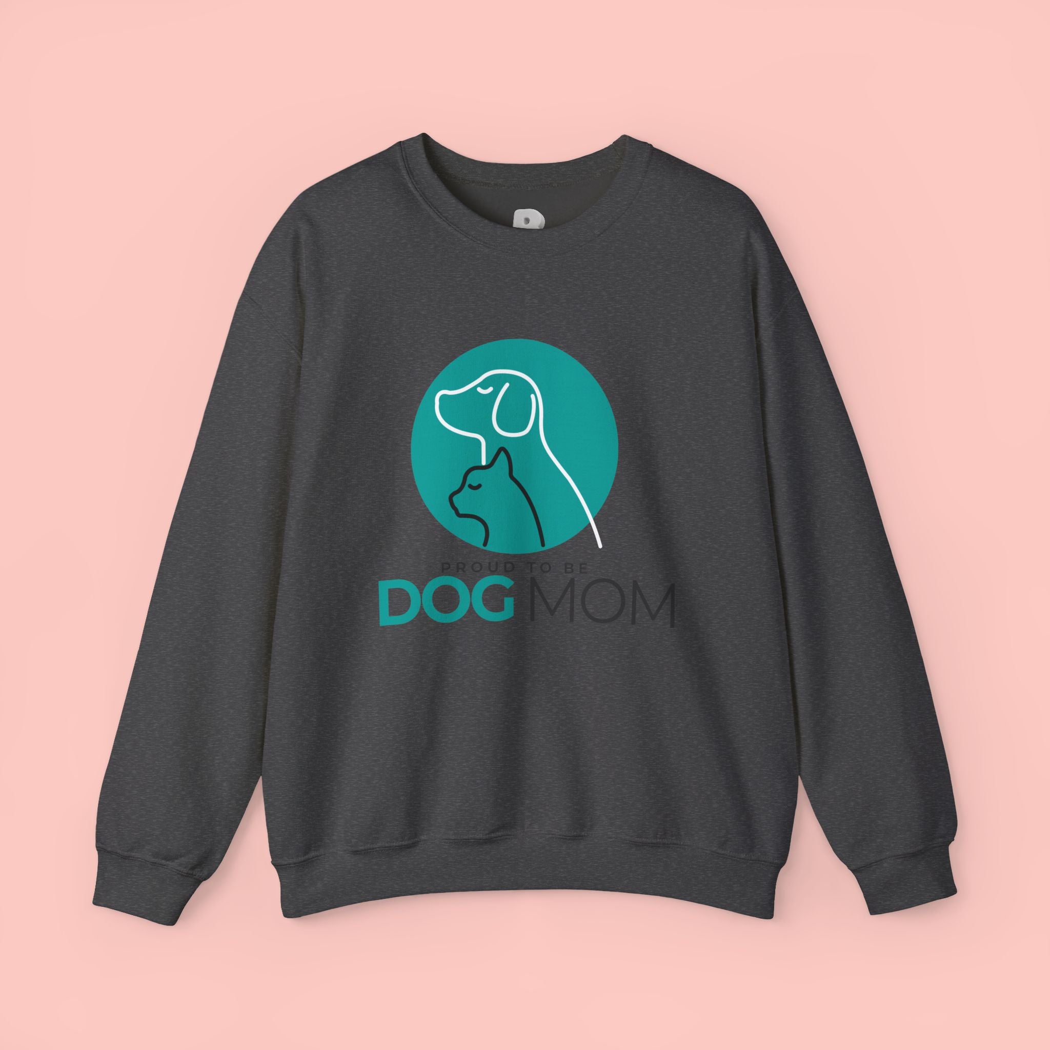 Dog Mom Crewneck Sweatshirt – Proud To Be Dog Mom Graphic Pullover