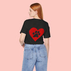 Pet Lover Heart Paw T-Shirt