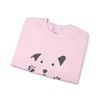 Dog Mama Crewneck Sweatshirt – Cute Paw Print & Puppy Graphic
