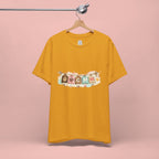 Pet Mom Banner Tee — Cute Paw Print "MOM" Graphic T-Shirt