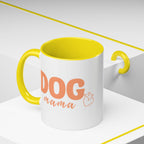 Dog Mama Coffee Mug — Cute Heart Accent Ceramic Mug (11/15 oz)