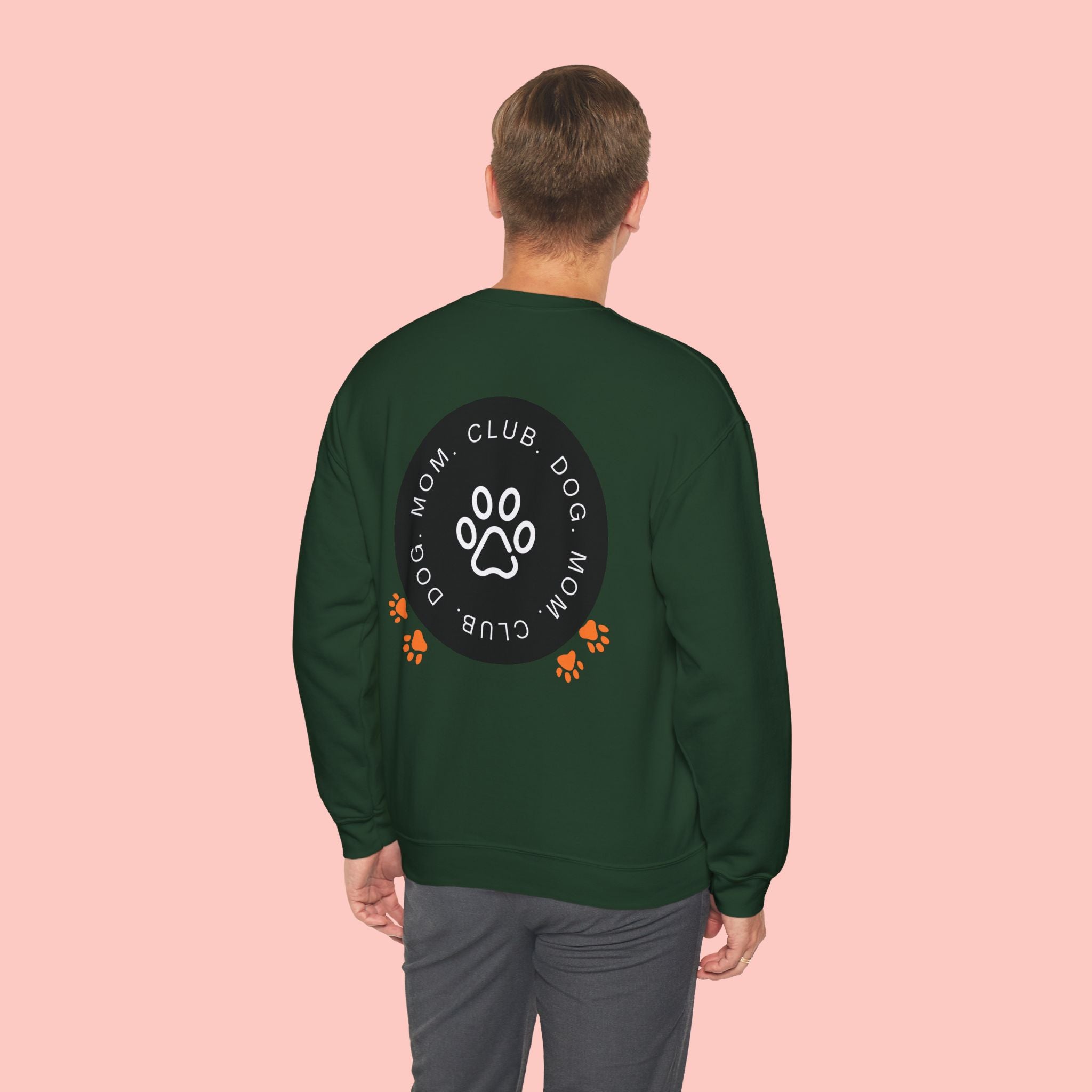 Dog Mom Club Sweatshirt — Paw Print Crewneck