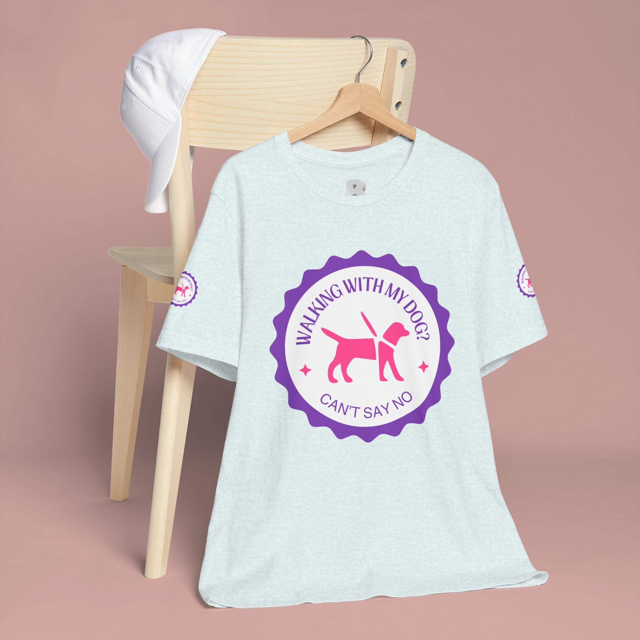 Walking With My Dogs T‑Shirt — "Can't Say No" Dog Lover Tee