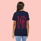Dog Paw "LOVE" Tee - Pet Lover Graphic T-Shirt