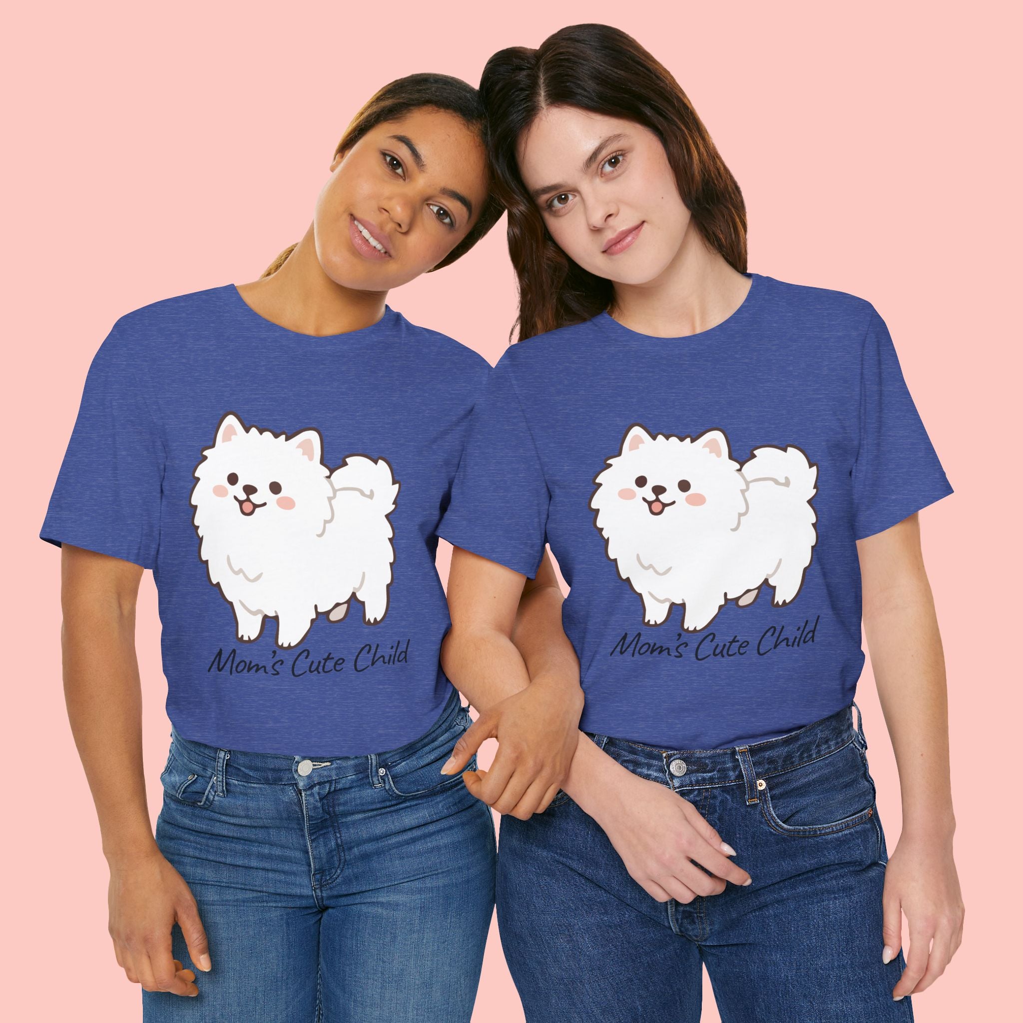Cute Fluffy Pomeranian Tee — "Mom's Cute Child" Dog T-Shirt