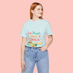Less People More Dogs T-Shirt – Cute Dog Bowl & Bone Graphic Tee