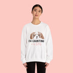 Dog Mom Sweatshirt - "I'm Counting On My Dog" Cute Cavalier King Charles Crewneck