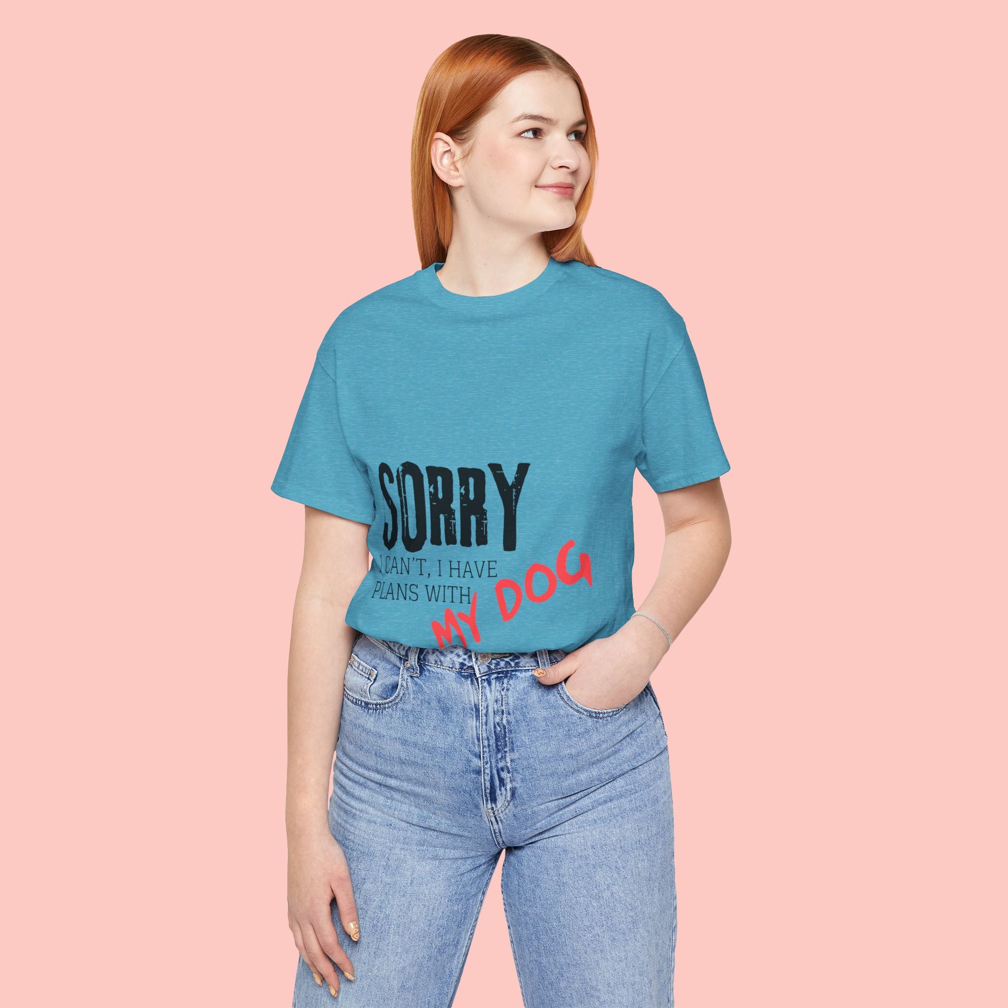 Dog Lover T-Shirt — "Sorry I Can't, I Have Plans With My Dog" Graphic Tee