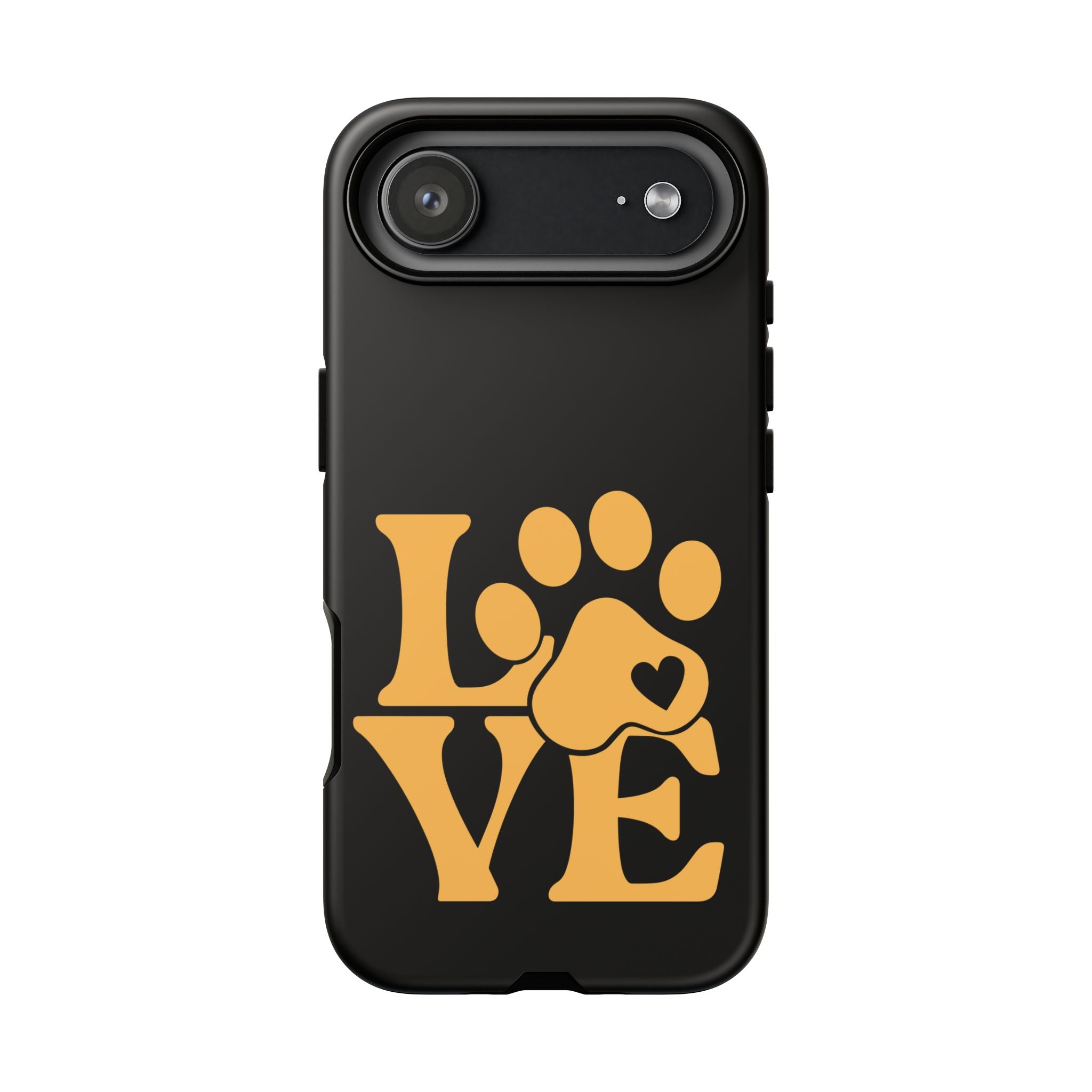 Phone Case — LOVE Paw Print Design (Pet Lover Protective Case)