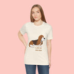 Dog Mom T‑Shirt — Cute Basset Hound I Love My Dog Mom Tee