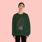 Dog Mom Crewneck Sweatshirt — "I am a Dog Mom" Minimal Line Art Pullover