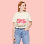 Proud Dog Mom Tee – Floral Retro Heart Design