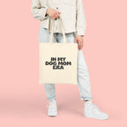 Tote Bag — "In My Dog Mom Era" Canvas Tote for Dog Moms, Reusable Grocery & Everyday Carry