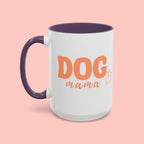 Dog Mama Coffee Mug — Cute Heart Accent Ceramic Mug (11/15 oz)