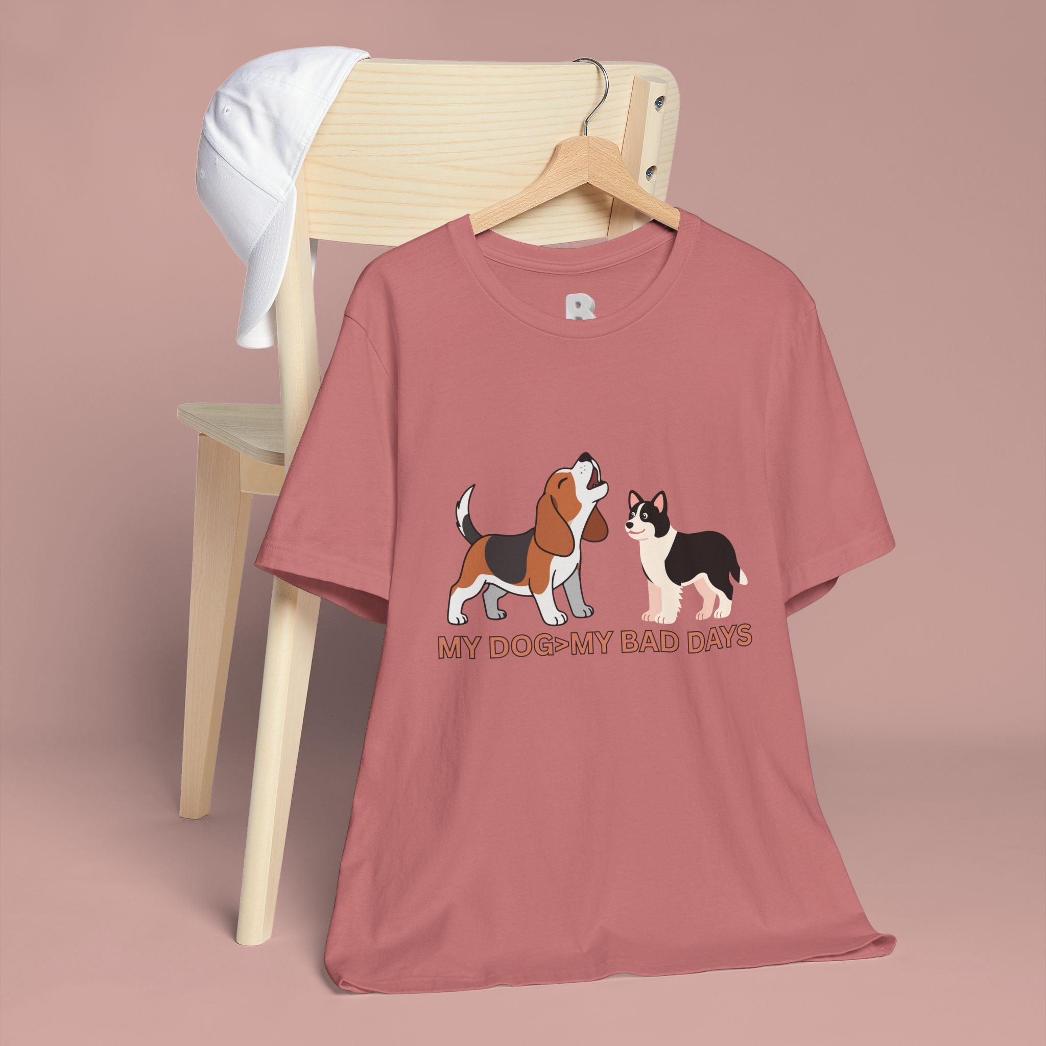 My Dog > My Bad Days T‑Shirt — Cute Beagle & Corgi Graphic Tee for Dog Lovers