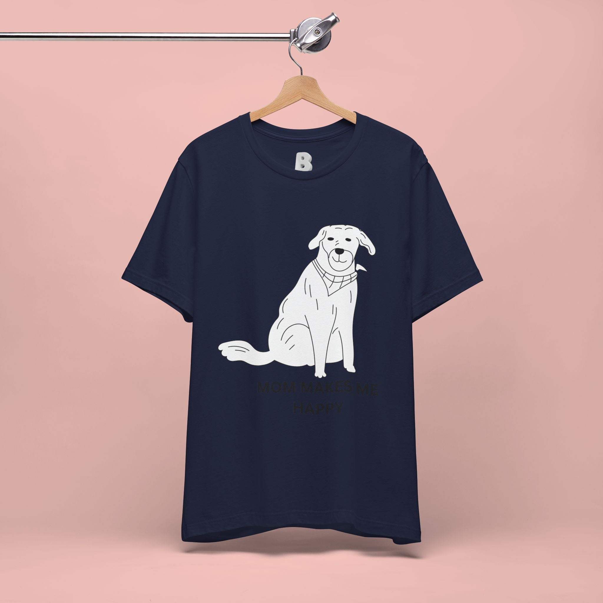 Mom Makes Me Happy Dog T-Shirt