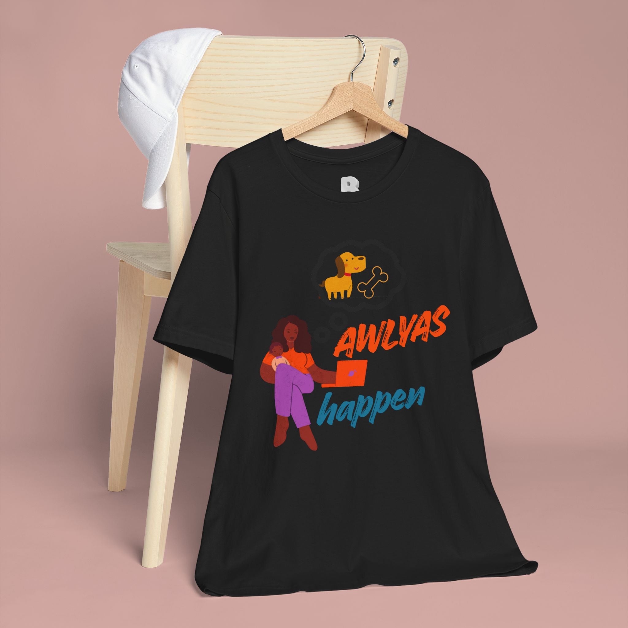 T‑Shirt — Always Happen Funny Dog Thought Bubble Graphic Tee