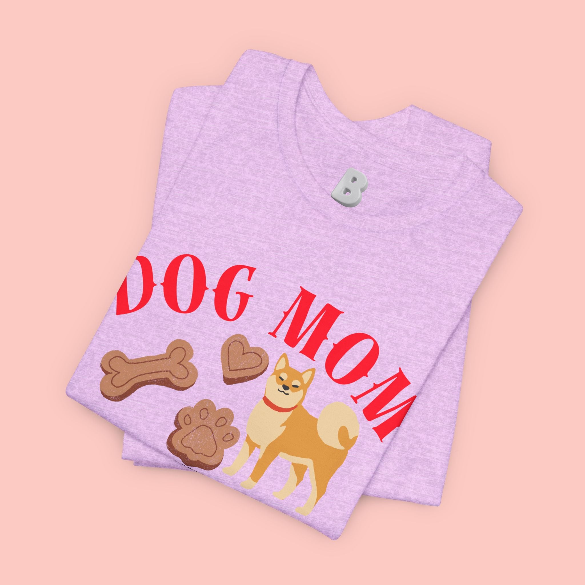 Dog Mom T-Shirt — Cute Shiba & Treats “My Dog Is My Whole World” Tee