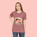 Dog Mom T-Shirt — Cute Floral Puppy Tee for Dog Lovers