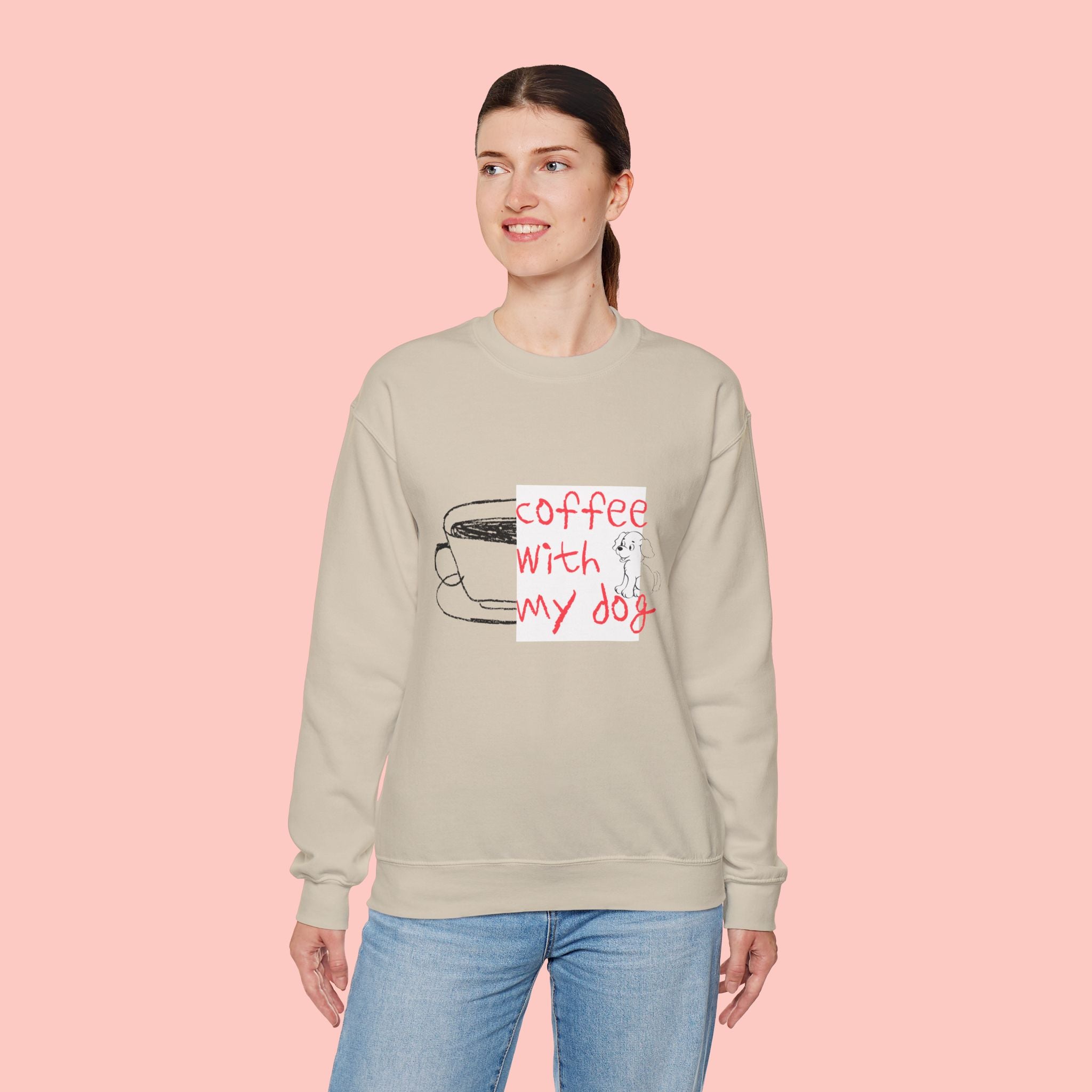 Coffee With My Dog Crewneck Sweatshirt