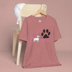 Dog Pawprint T-Shirt — "Pawprints Everywhere I Go" Cute Pet Lover Tee