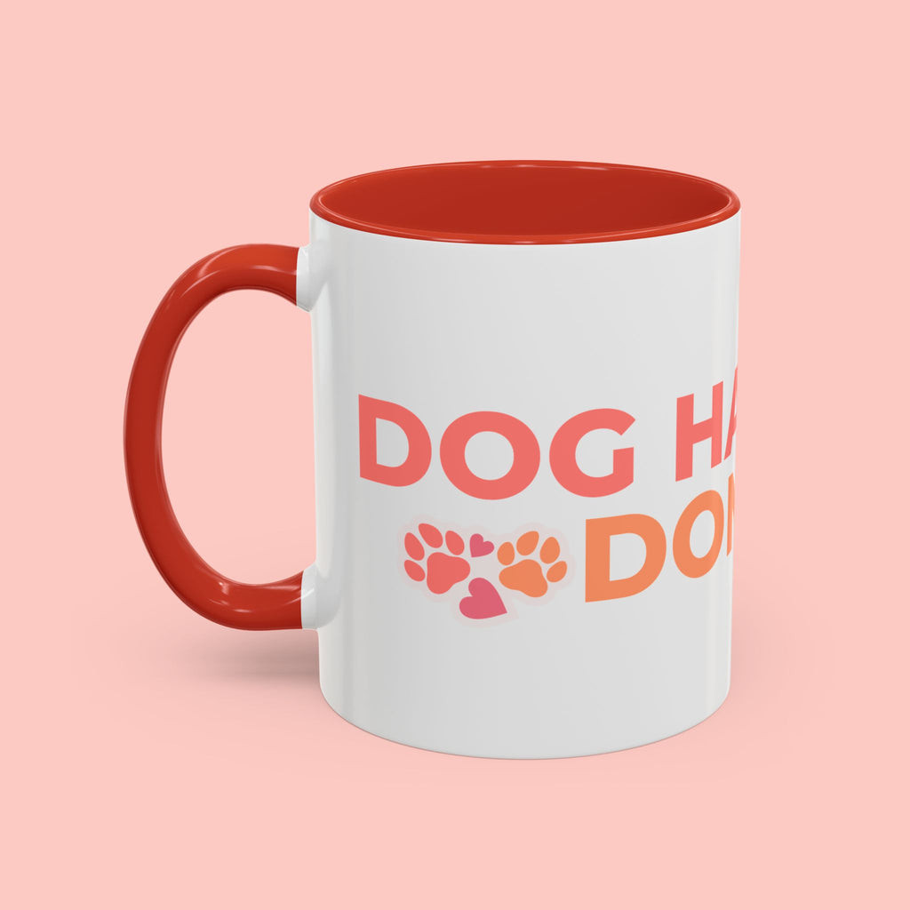 Accent Coffee Mug - "Growing Hair I Don't Care" Floral Script Coffee Mug