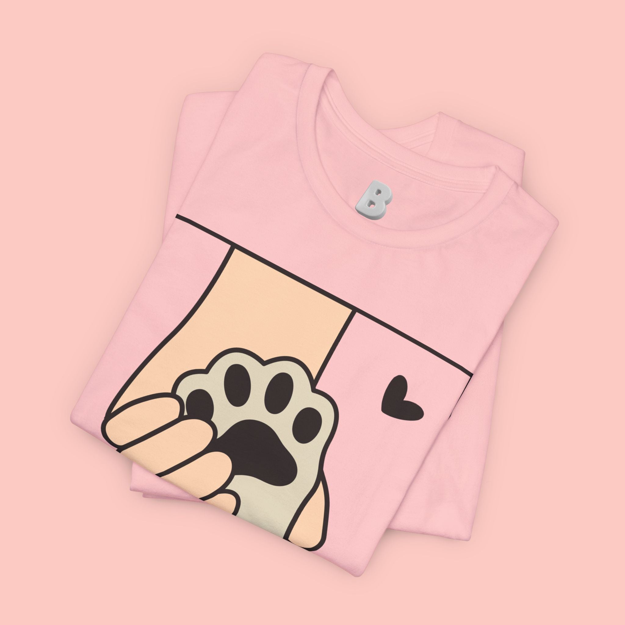 Dog Mom T-Shirt — "Love Your Dog Like a Mom" Paw Print Graphic