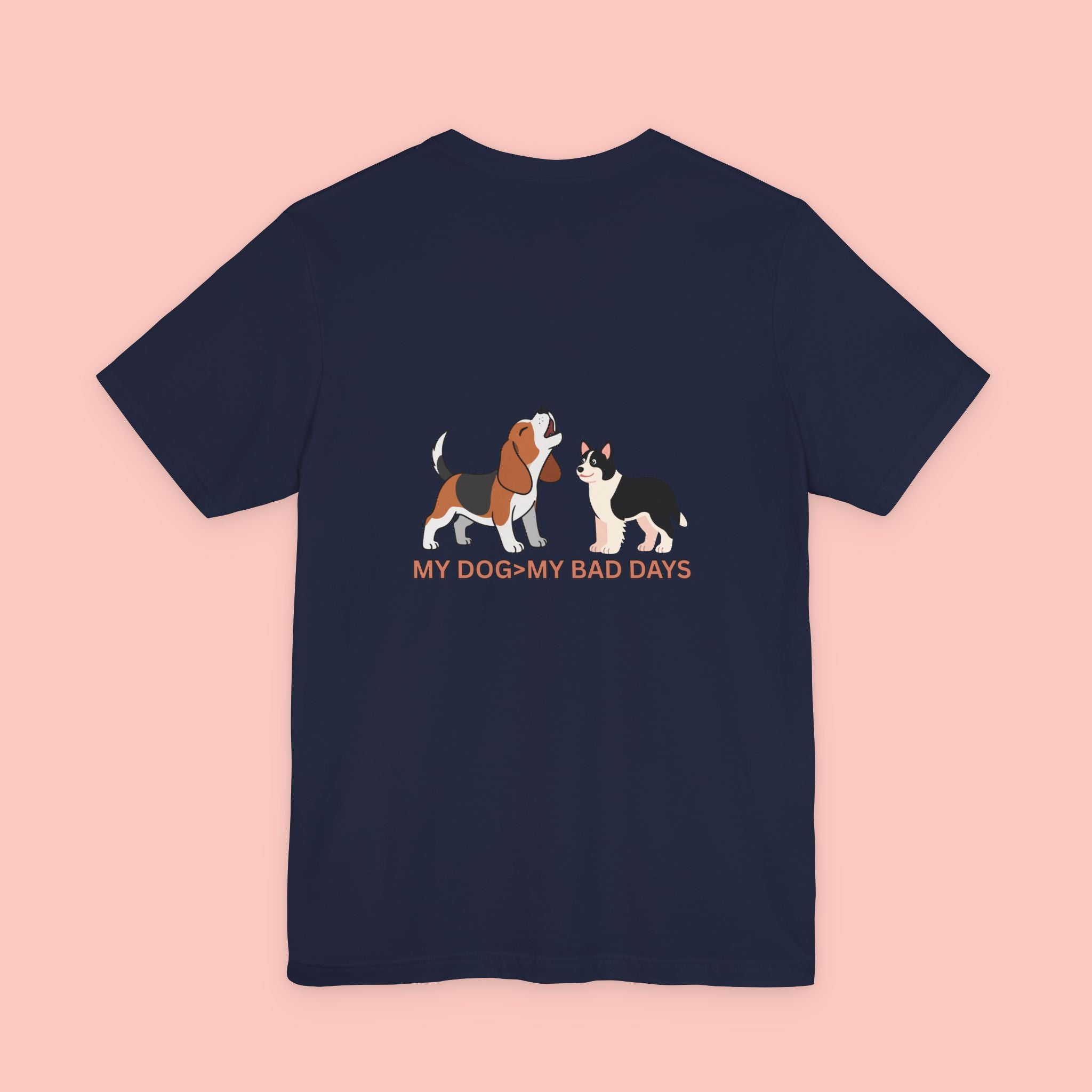 My Dog, My Bad Days T-Shirt — Cute Beagle & Husky Rescue Tee for Dog Lovers