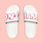 Sandals — 'Dog Mama' White Removable-Strap Slide Sandals