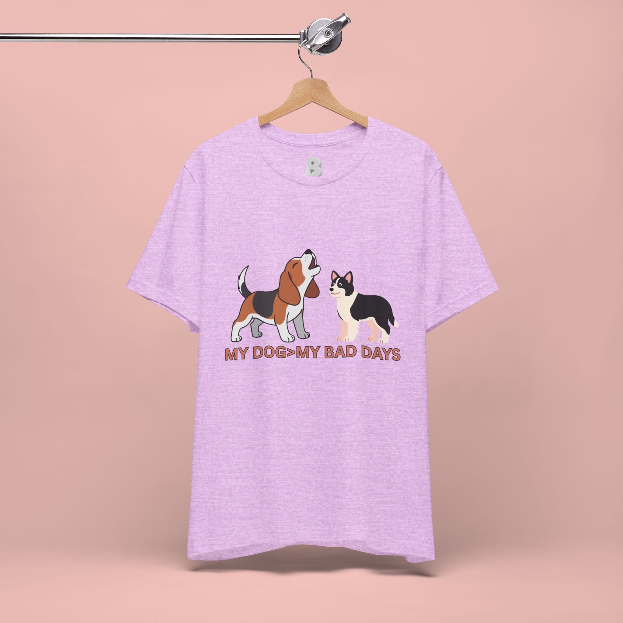 My Dog > My Bad Days T‑Shirt — Cute Beagle & Corgi Graphic Tee for Dog Lovers