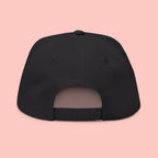 Dog Mom Embroidered Flat Bill Cap – Paw & Heart Snapback