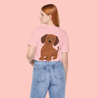 Dachshund Graphic Tee - Cute Brown Sausage Dog T-Shirt