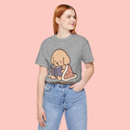Paw Prints On My Soul T‑Shirt — Cute Reading Puppy Graphic Tee