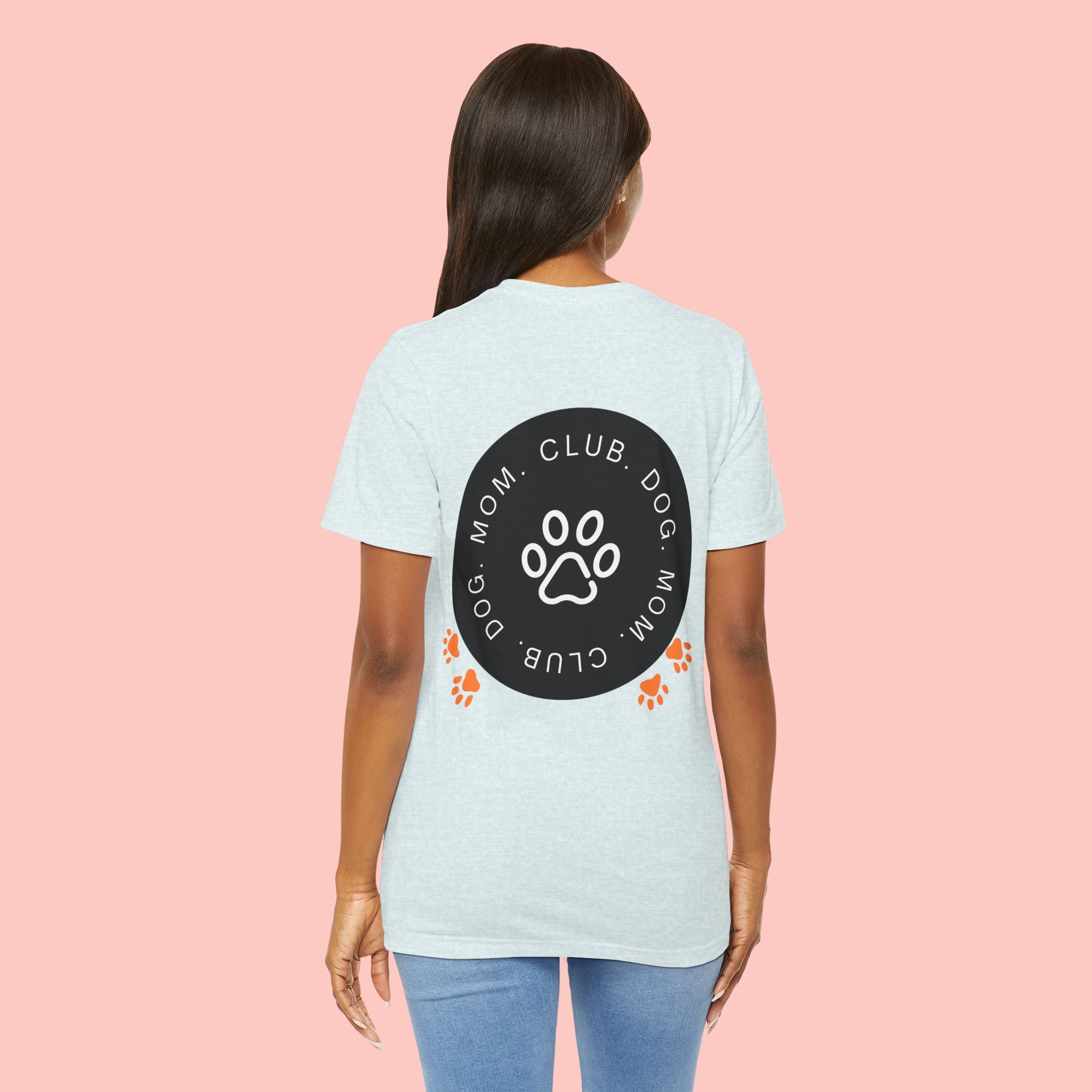 Dog Mom Club T-Shirt — Paw Print Graphic Tee for Pet Lovers