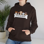 United By Bones Hoodie — Cute Cartoon Dogs Paw Bone Graphic Sweatshirt