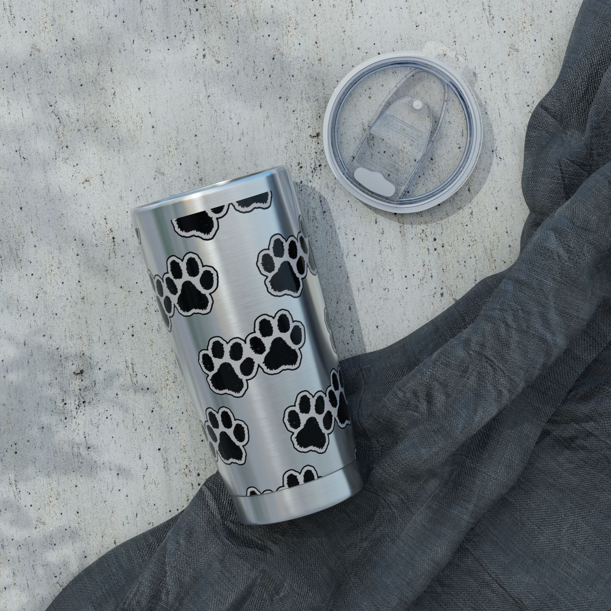 Paw Print 20oz Tumbler – Insulated Stainless Travel Cup for Dog Lovers