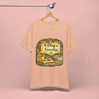 A Dog Is Family T-Shirt - Vintage Pet Lover Tee